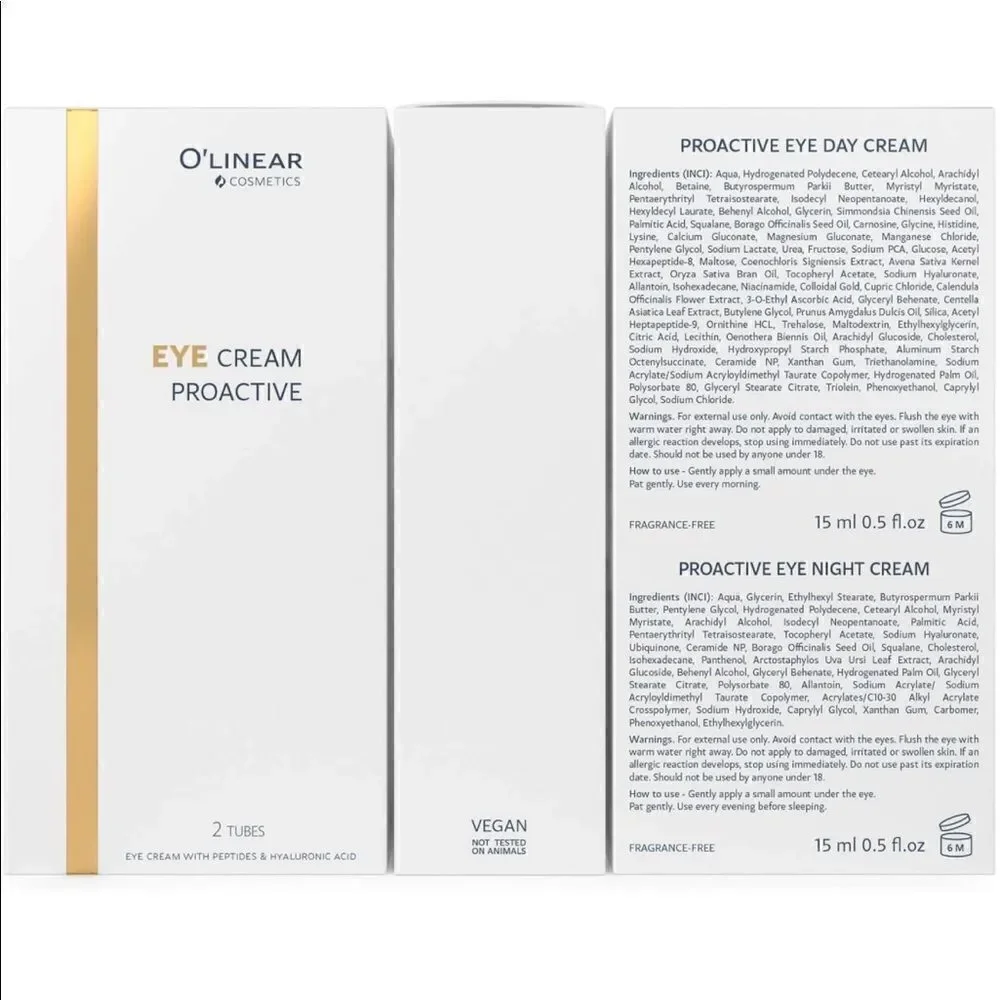 O’LINEAR EYE CREAM PROACTIVE DAY AND NIGHT CREAM - Picture 4 of 4